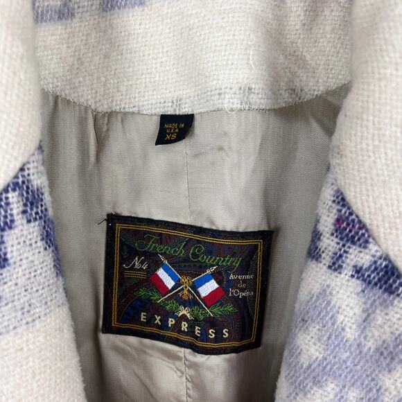 VTG Express Southwestern Wool-Blend Blazer Coat - Picture 6 of 7